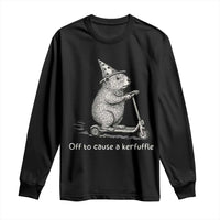 Funny Groundhog Off To Cause A Kerfuffle Long Sleeve Shirt - Wonder Print Shop