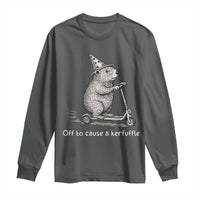 Funny Groundhog Off To Cause A Kerfuffle Long Sleeve Shirt - Wonder Print Shop