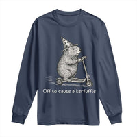 Funny Groundhog Off To Cause A Kerfuffle Long Sleeve Shirt - Wonder Print Shop
