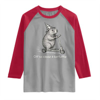 Funny Groundhog Off To Cause A Kerfuffle Raglan Shirt - Wonder Print Shop