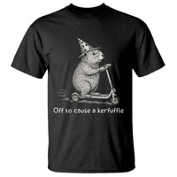 Funny Groundhog Off To Cause A Kerfuffle T Shirt - Wonder Print Shop