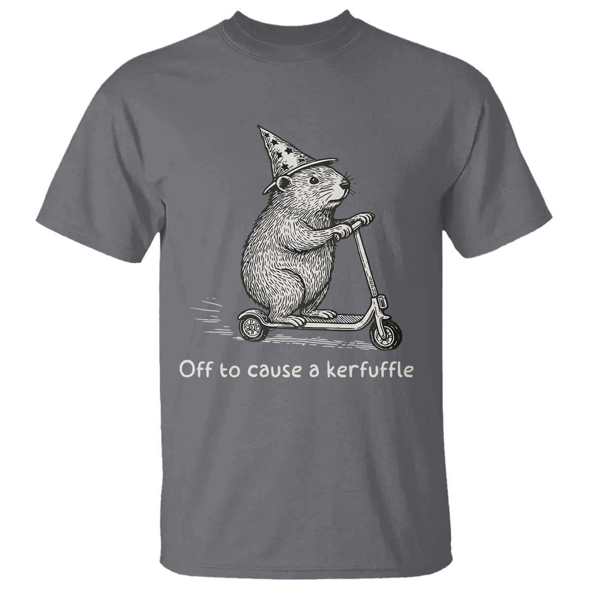 Funny Groundhog Off To Cause A Kerfuffle T Shirt - Wonder Print Shop