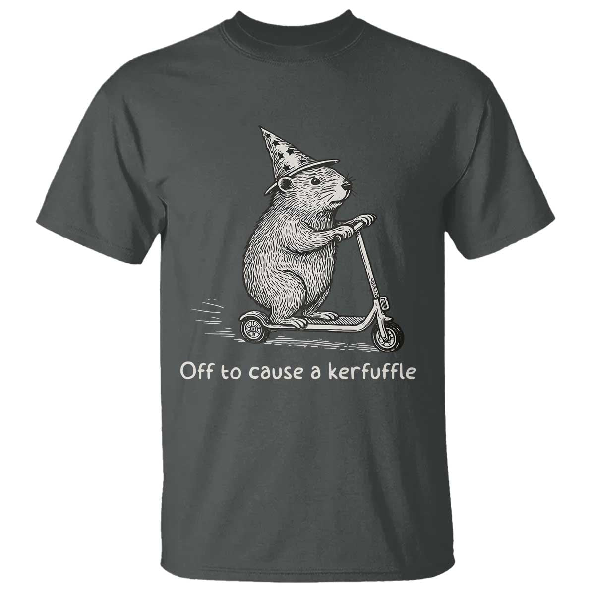 Funny Groundhog Off To Cause A Kerfuffle T Shirt - Wonder Print Shop