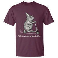 Funny Groundhog Off To Cause A Kerfuffle T Shirt - Wonder Print Shop