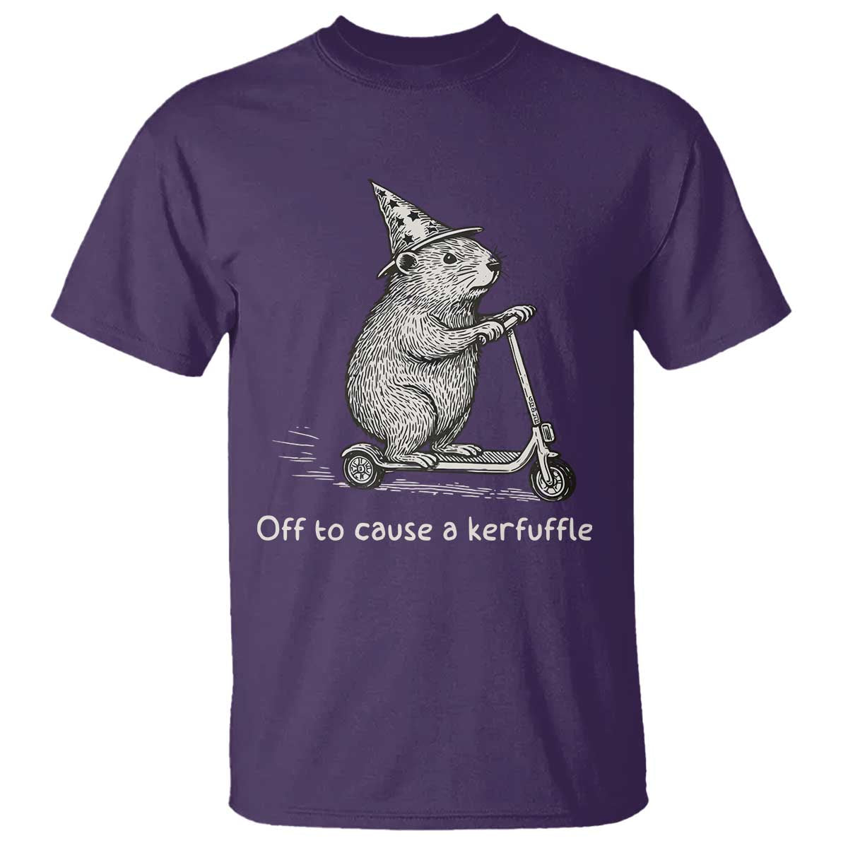 Funny Groundhog Off To Cause A Kerfuffle T Shirt - Wonder Print Shop
