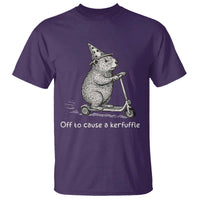 Funny Groundhog Off To Cause A Kerfuffle T Shirt - Wonder Print Shop