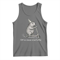 Funny Groundhog Off To Cause A Kerfuffle Tank Top - Wonder Print Shop