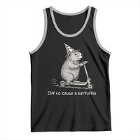 Funny Groundhog Off To Cause A Kerfuffle Tank Top - Wonder Print Shop