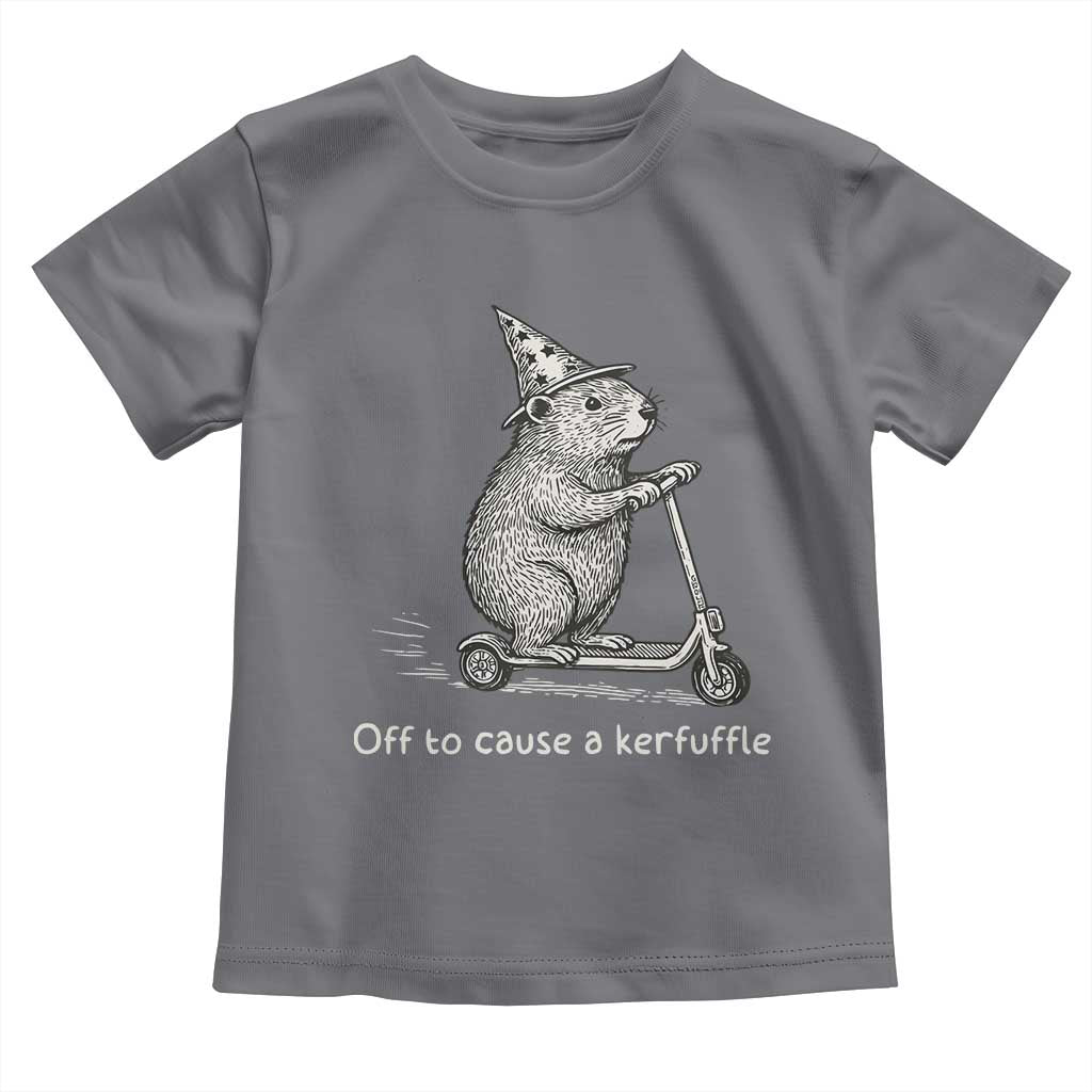 Funny Groundhog Off To Cause A Kerfuffle Toddler T Shirt - Wonder Print Shop