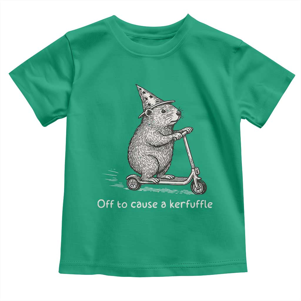 Funny Groundhog Off To Cause A Kerfuffle Toddler T Shirt - Wonder Print Shop