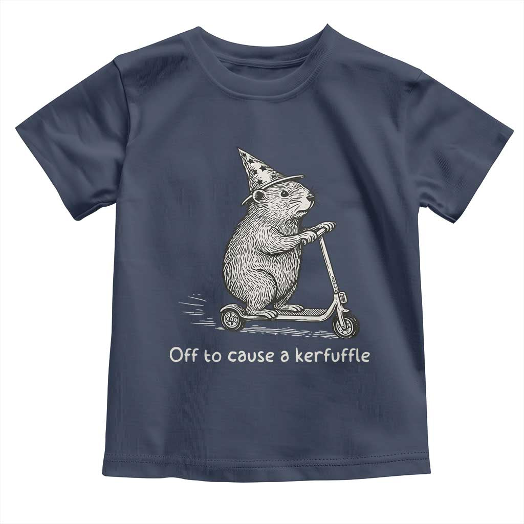 Funny Groundhog Off To Cause A Kerfuffle Toddler T Shirt - Wonder Print Shop