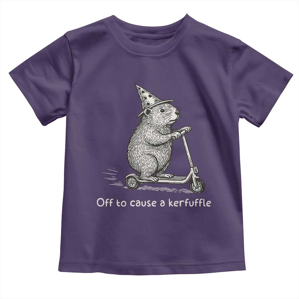 Funny Groundhog Off To Cause A Kerfuffle Toddler T Shirt - Wonder Print Shop