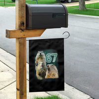 67 Meme Groundhog Garden Flag Howling At The Moon Funny Six Seven Meme Ground Hog Day - Wonder Print Shop