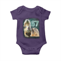 67 Meme Groundhog Baby Onesie Howling At The Moon Funny Six Seven Meme Ground Hog Day - Wonder Print Shop