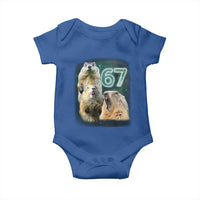 67 Meme Groundhog Baby Onesie Howling At The Moon Funny Six Seven Meme Ground Hog Day - Wonder Print Shop