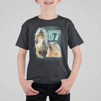 67 Meme Groundhog T Shirt For Kid Howling At The Moon Funny Six Seven Meme Ground Hog Day - Wonder Print Shop