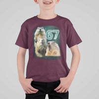 67 Meme Groundhog T Shirt For Kid Howling At The Moon Funny Six Seven Meme Ground Hog Day - Wonder Print Shop