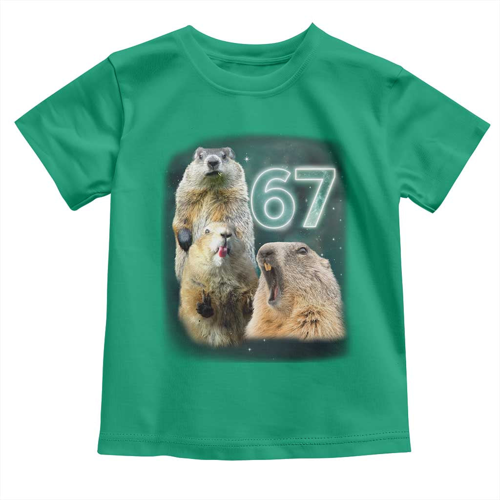 67 Meme Groundhog Toddler T Shirt Howling At The Moon Funny Six Seven Meme Ground Hog Day - Wonder Print Shop