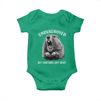 Funny Groundhog Meme Undiagnosed But Something Aint Right Baby Onesie - Wonder Print Shop