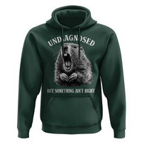 Funny Groundhog Meme Undiagnosed But Something Aint Right Hoodie - Wonder Print Shop