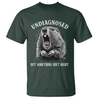 Funny Groundhog Meme Undiagnosed But Something Aint Right T Shirt - Wonder Print Shop