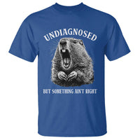 Funny Groundhog Meme Undiagnosed But Something Aint Right T Shirt - Wonder Print Shop