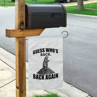 Funny Groundhog Day Garden Flag Retro Guess Whos Back - Wonder Print Shop