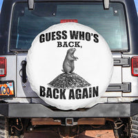 Funny Groundhog Day Spare Tire Cover Retro Guess Whos Back - Wonder Print Shop