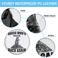 Funny Groundhog Day Spare Tire Cover Retro Guess Whos Back - Wonder Print Shop