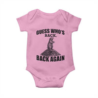 Funny Groundhog Day Baby Onesie Retro Guess Whos Back - Wonder Print Shop