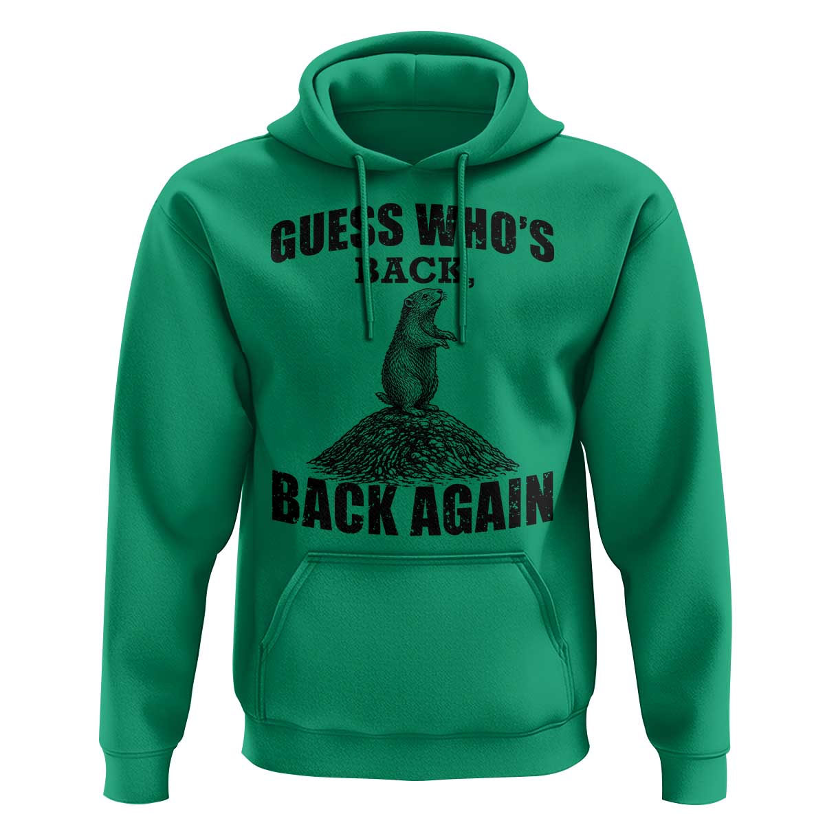 Funny Groundhog Day Hoodie Retro Guess Whos Back - Wonder Print Shop