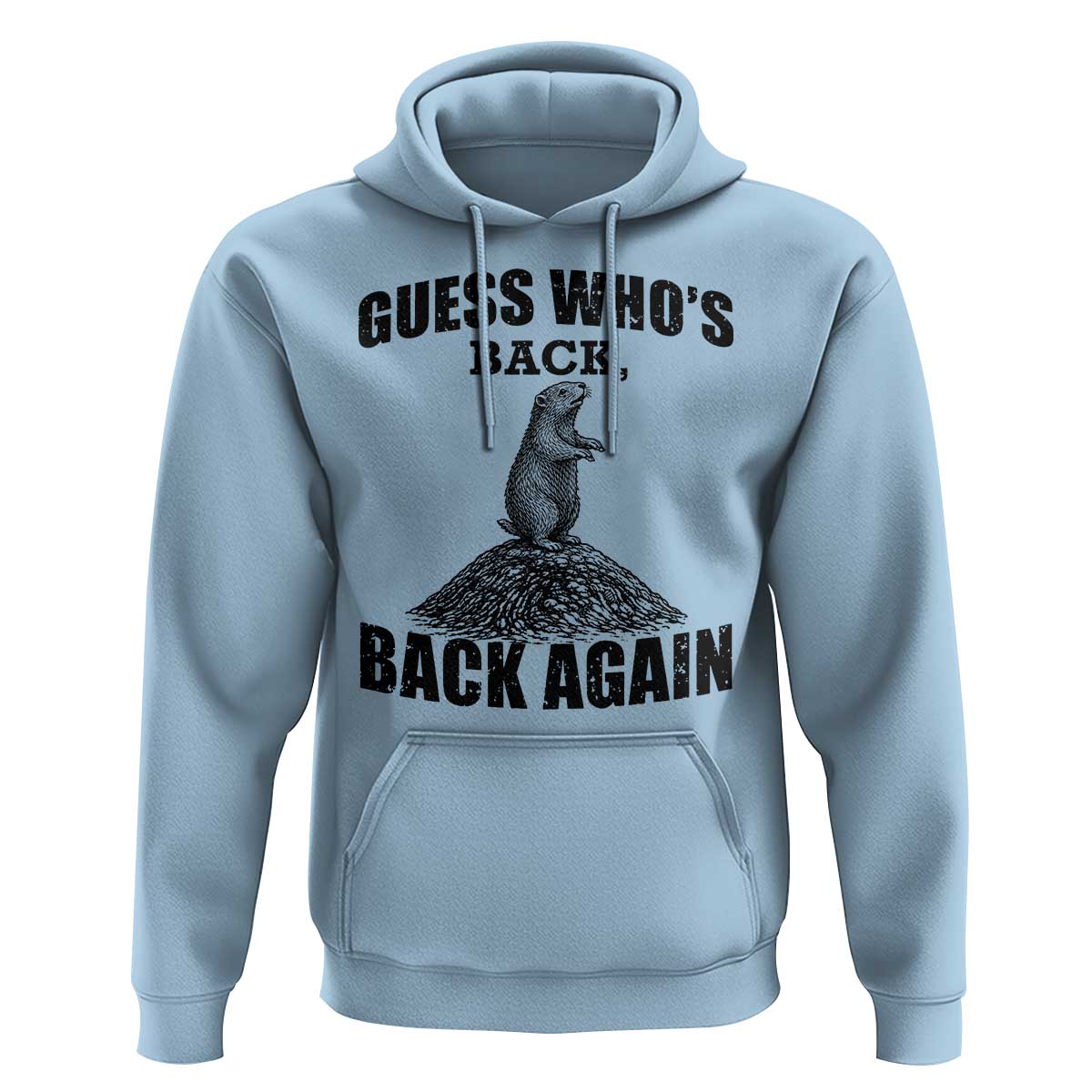 Funny Groundhog Day Hoodie Retro Guess Whos Back - Wonder Print Shop