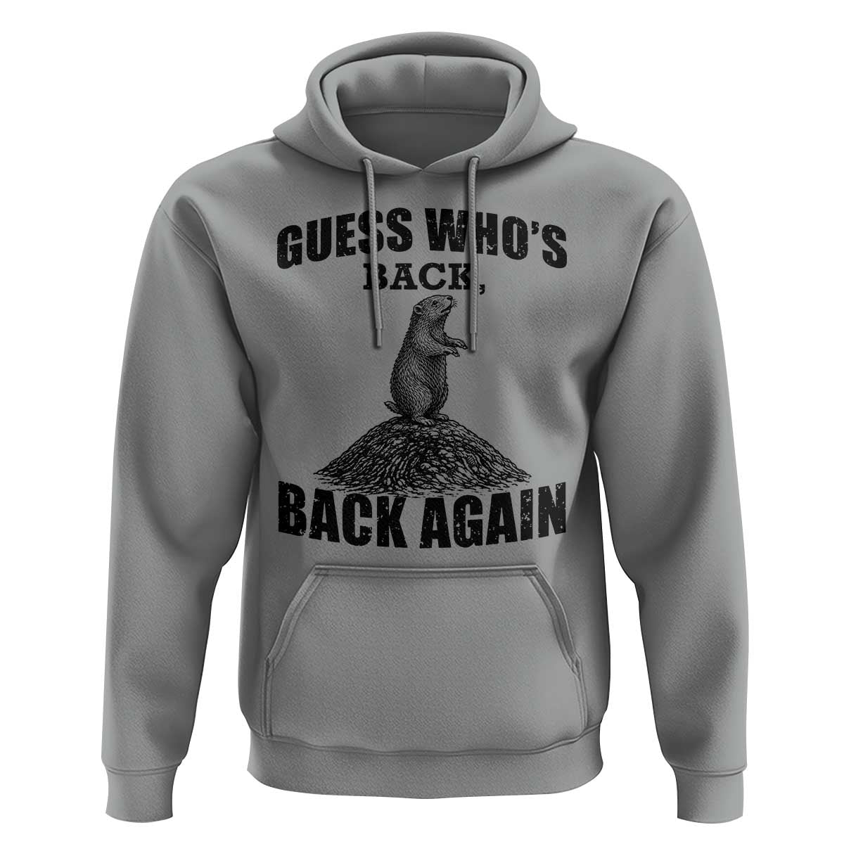 Funny Groundhog Day Hoodie Retro Guess Whos Back - Wonder Print Shop