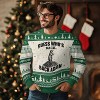 Funny Groundhog Day Ugly Christmas Sweater Retro Guess Whos Back - Wonder Print Shop