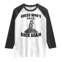 Funny Groundhog Day Raglan Shirt Retro Guess Whos Back - Wonder Print Shop