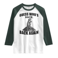 Funny Groundhog Day Raglan Shirt Retro Guess Whos Back - Wonder Print Shop