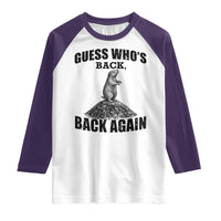 Funny Groundhog Day Raglan Shirt Retro Guess Whos Back - Wonder Print Shop