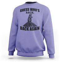Funny Groundhog Day Sweatshirt Retro Guess Whos Back - Wonder Print Shop