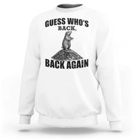 Funny Groundhog Day Sweatshirt Retro Guess Whos Back - Wonder Print Shop