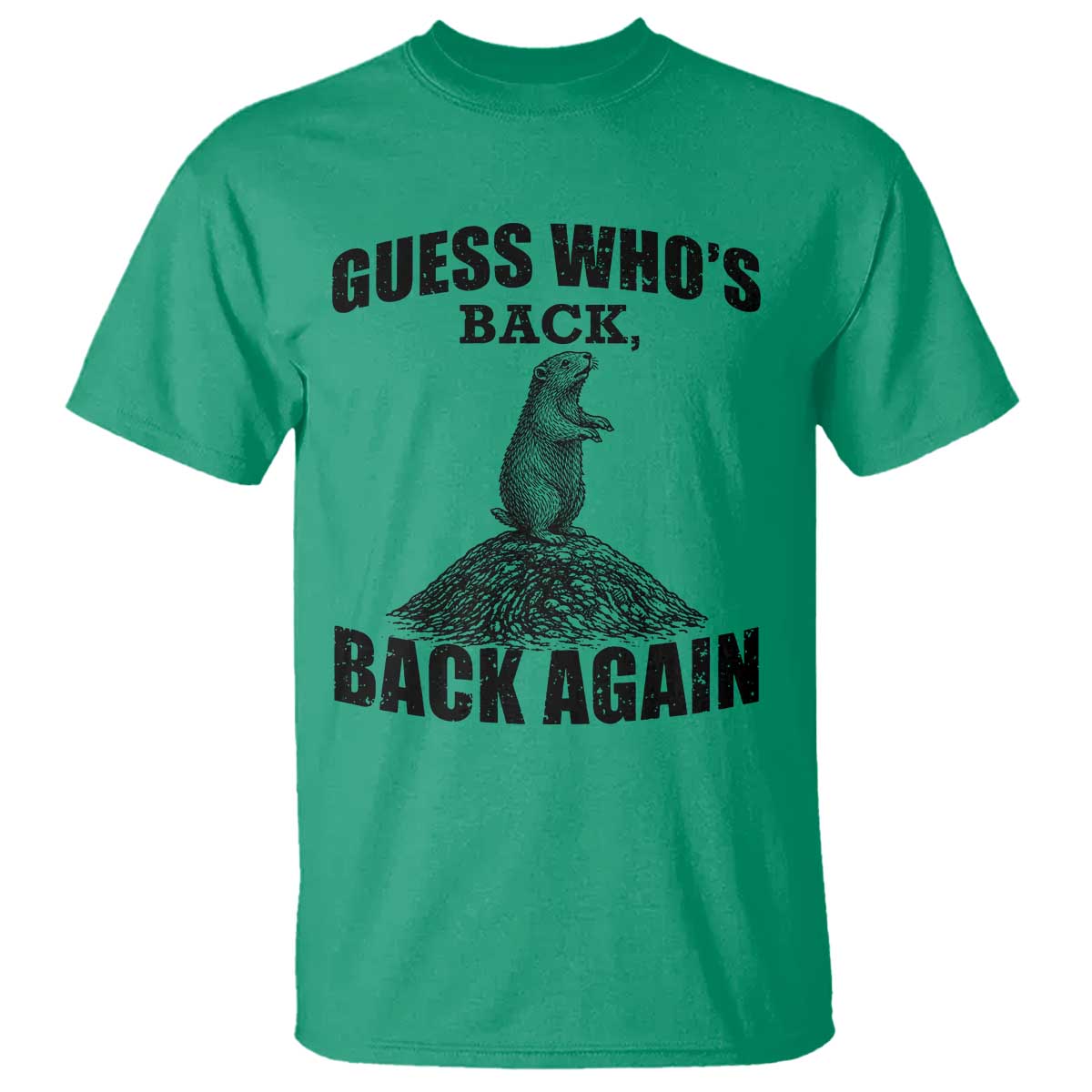 Funny Groundhog Day T Shirt Retro Guess Whos Back - Wonder Print Shop