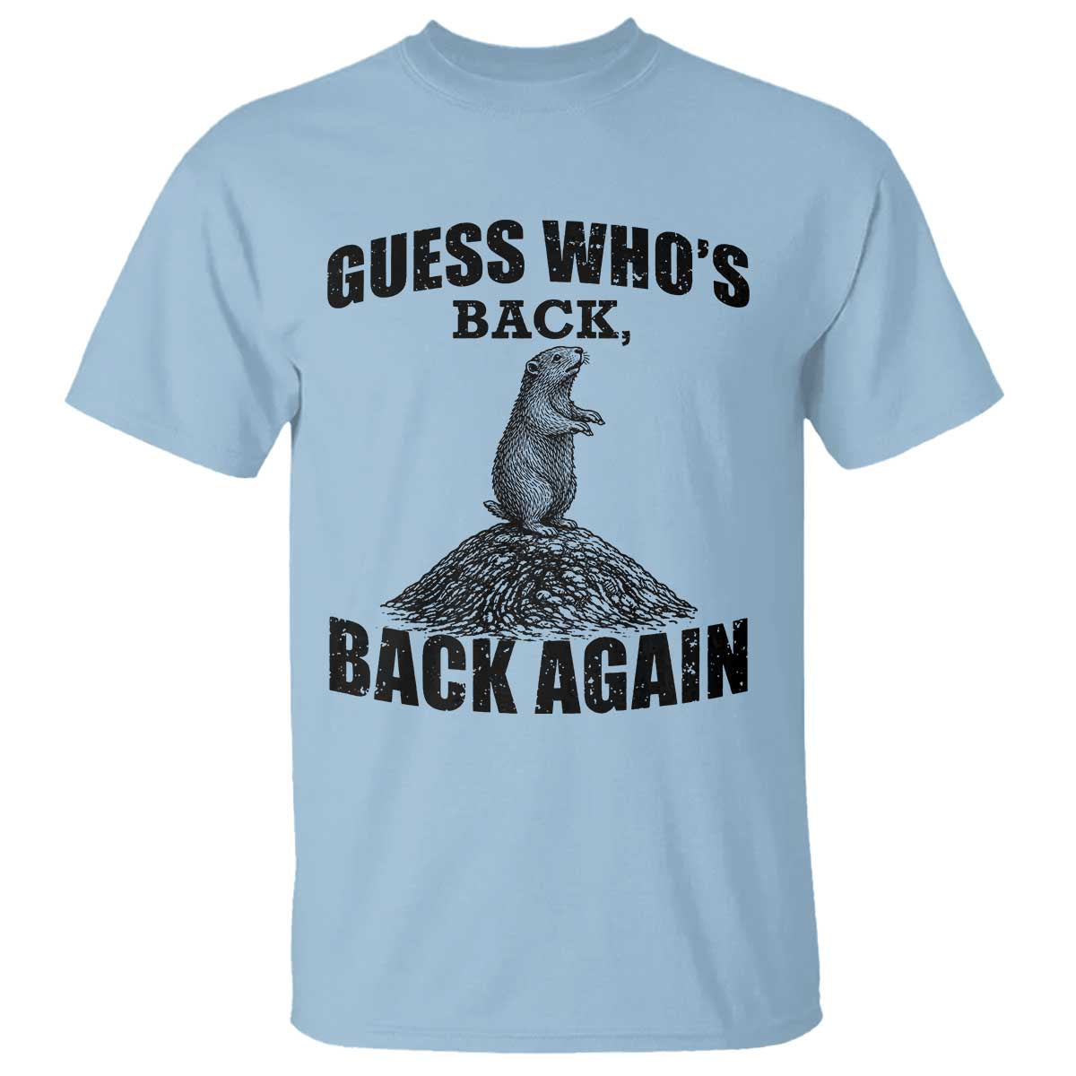 Funny Groundhog Day T Shirt Retro Guess Whos Back - Wonder Print Shop