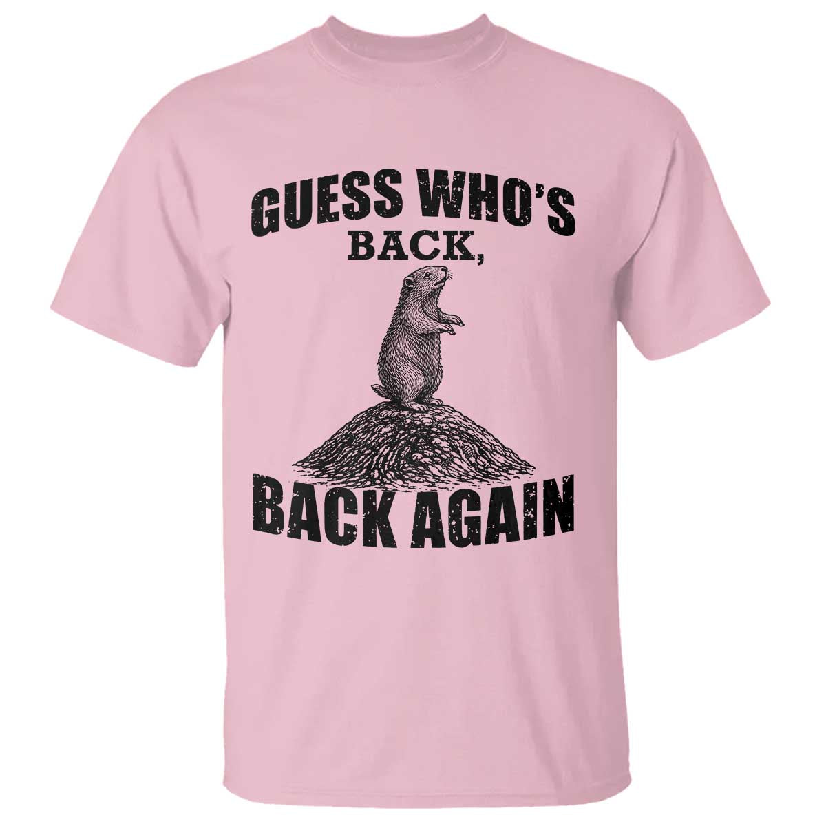 Funny Groundhog Day T Shirt Retro Guess Whos Back - Wonder Print Shop