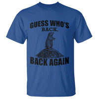 Funny Groundhog Day T Shirt Retro Guess Whos Back - Wonder Print Shop
