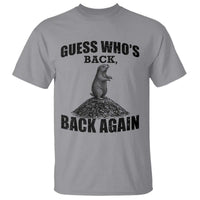 Funny Groundhog Day T Shirt Retro Guess Whos Back - Wonder Print Shop