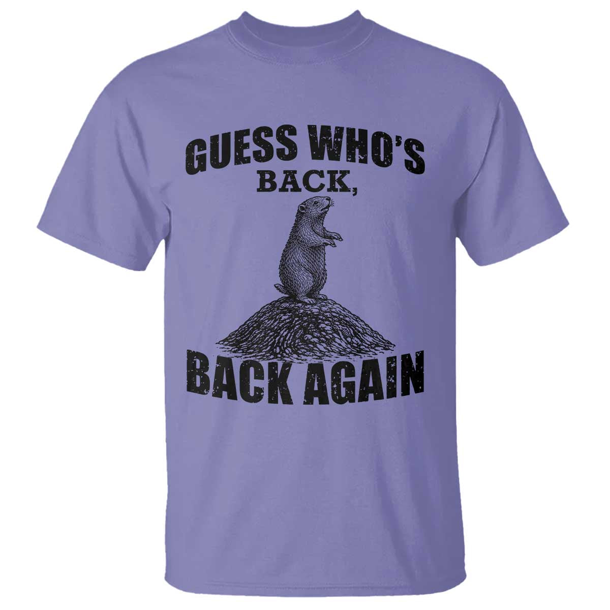 Funny Groundhog Day T Shirt Retro Guess Whos Back - Wonder Print Shop