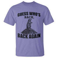 Funny Groundhog Day T Shirt Retro Guess Whos Back - Wonder Print Shop