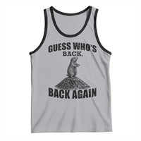 Funny Groundhog Day Tank Top Retro Guess Whos Back - Wonder Print Shop