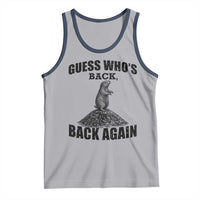 Funny Groundhog Day Tank Top Retro Guess Whos Back - Wonder Print Shop