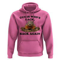 Groundhog Day Hoodie Funny Woodchuck Guess Whos Back - Wonder Print Shop