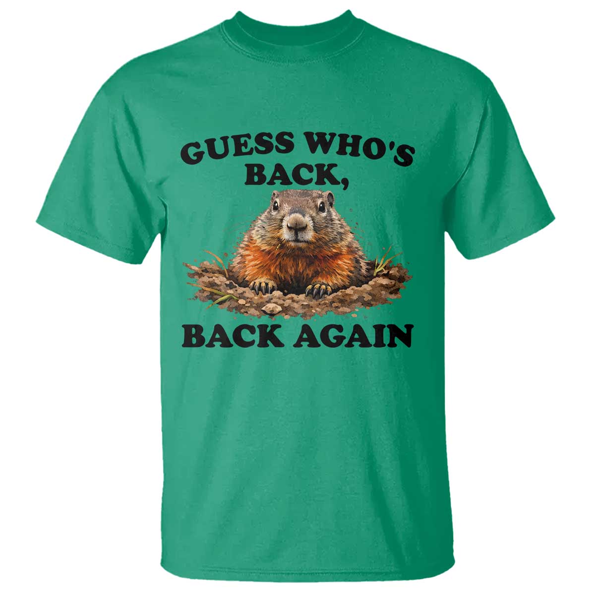 Groundhog Day T Shirt Funny Woodchuck Guess Whos Back - Wonder Print Shop